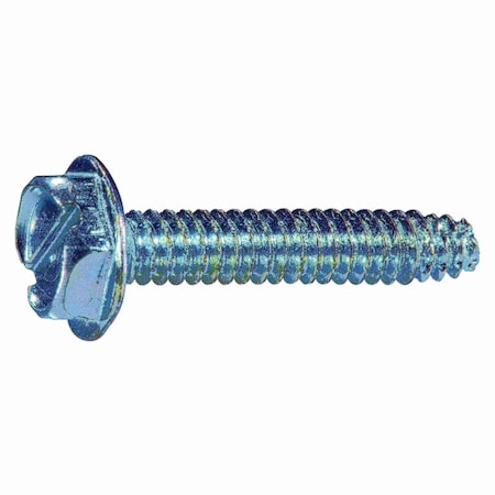 Midwest Fastener Sheet Metal Screw, #6 x 3/4 in, Zinc Plated Steel Flange Hex Head External Hex Drive, 35 PK 931708